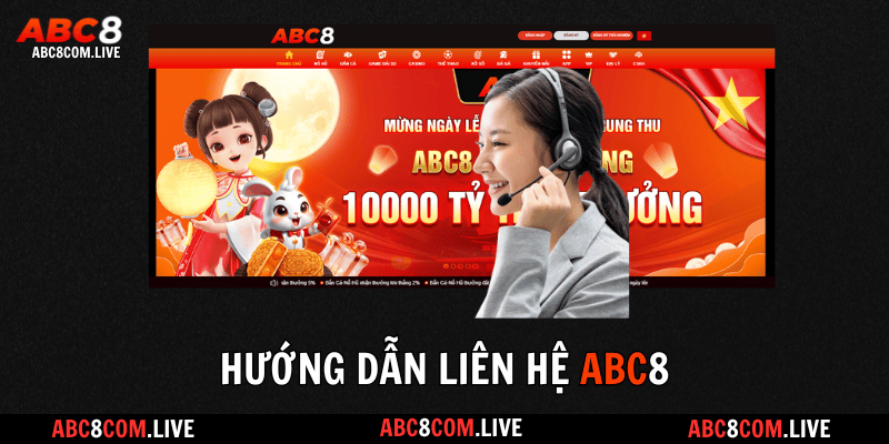 Chọn 1 trong các kênh liên hệ tại ABC8